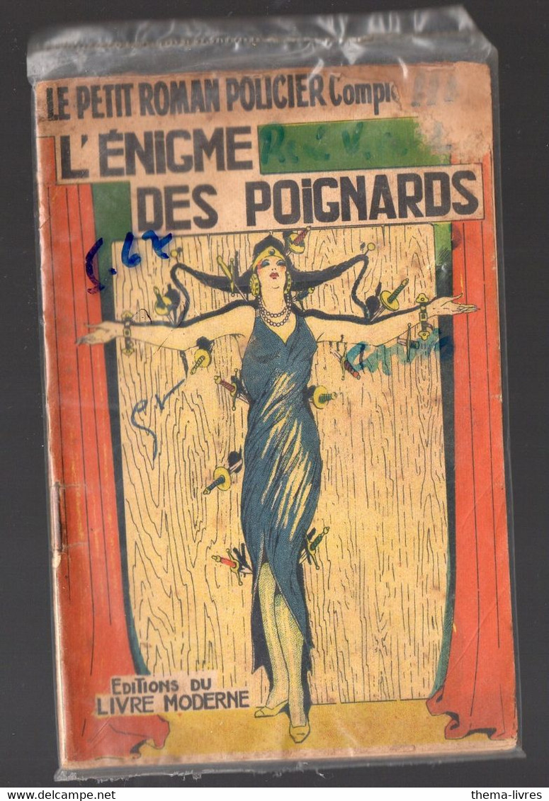 Le Petit Roman Policier Complet N°111 L'énigme Des Poignards  1941 (PPP39552) - Ferenczi