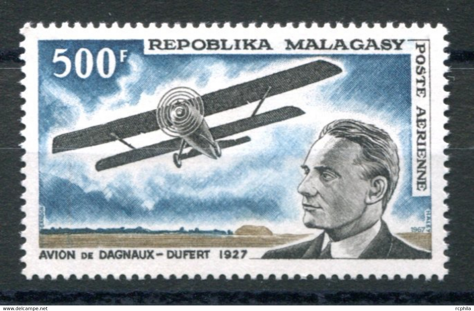 RC 23890 MADAGASCAR COTE 12€ PA N° 101 - 500F AVION DE DAGNAUX DUFRET 1927 NEUF ** MNH TB - Madagaskar (1960-...)