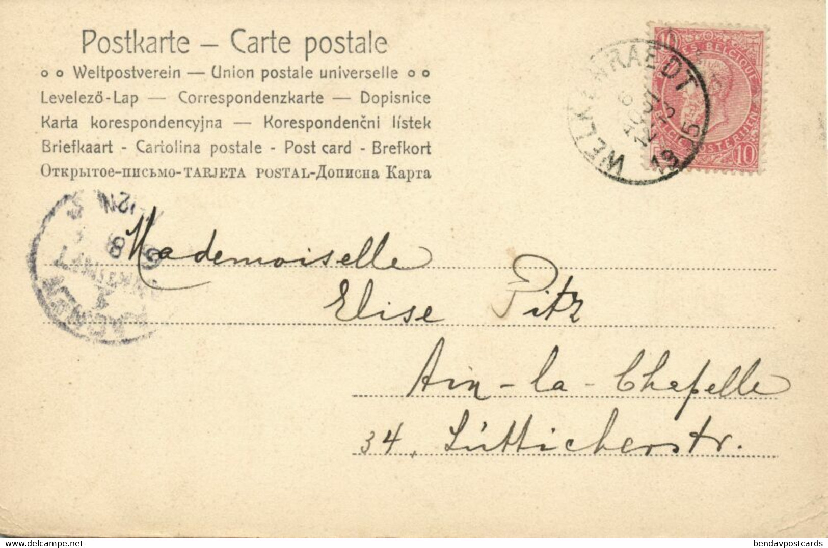 Belgium, WELKENRAEDT, Rue De L'Eglise, Bike (1905) Postcard - Welkenraedt