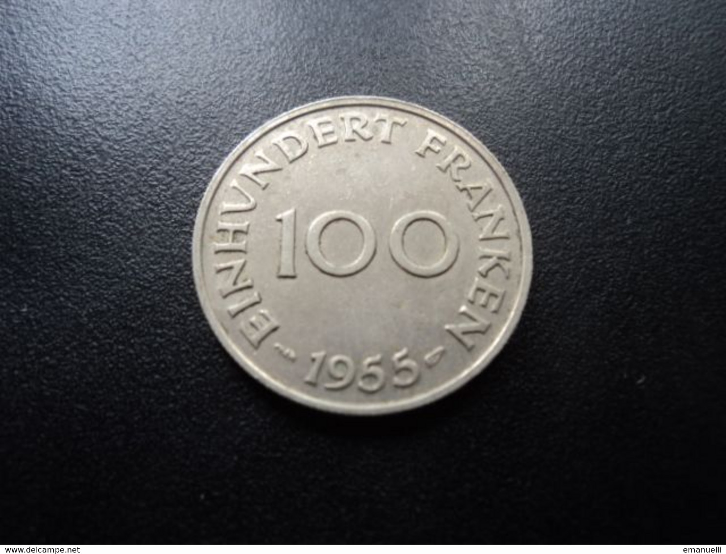 SARRE : 100 FRANKEN   1955   KM 4      SUP - 100 Francos