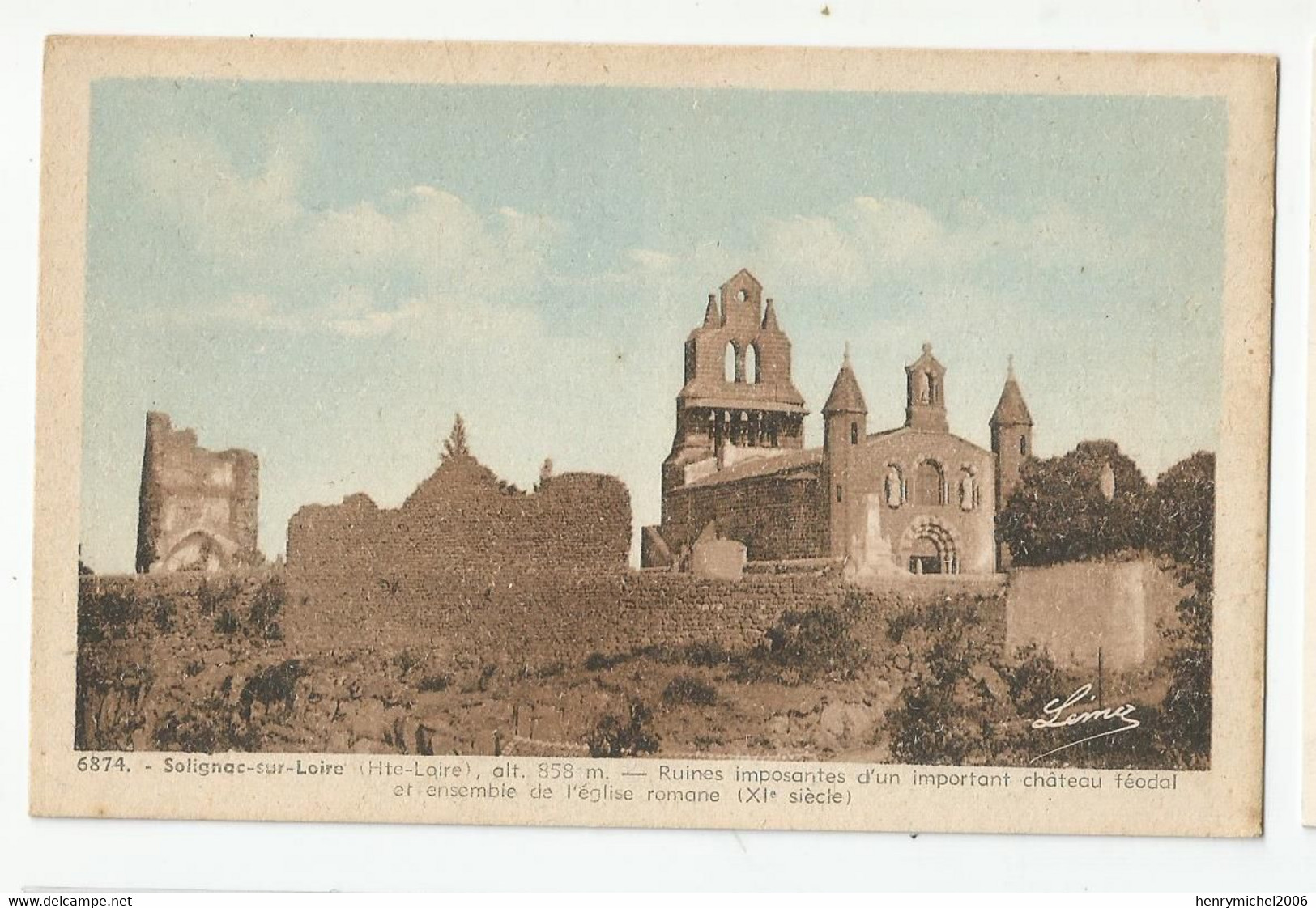 43 Solignac Sur Loire Ruines Imposantes D'un Chateau Féodal Et Ancienne église Romane - Solignac Sur Loire