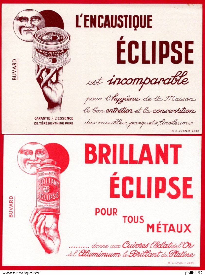 Lot De 4 Buvards Différents. Produits D'entretien Eclipse. - Colecciones & Series