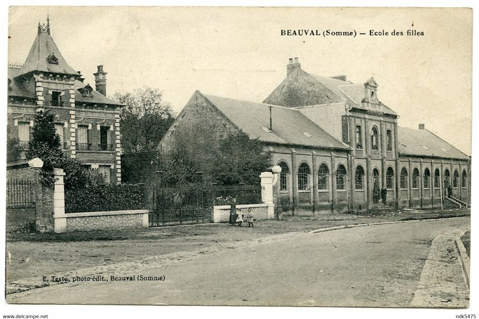 80 : BEAUVAL - ECOLE DES FILLES - Beauval