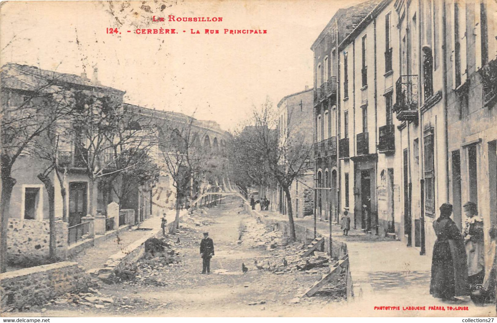 66-CERBERE- LA RUE PRINCIPALE - Cerbere