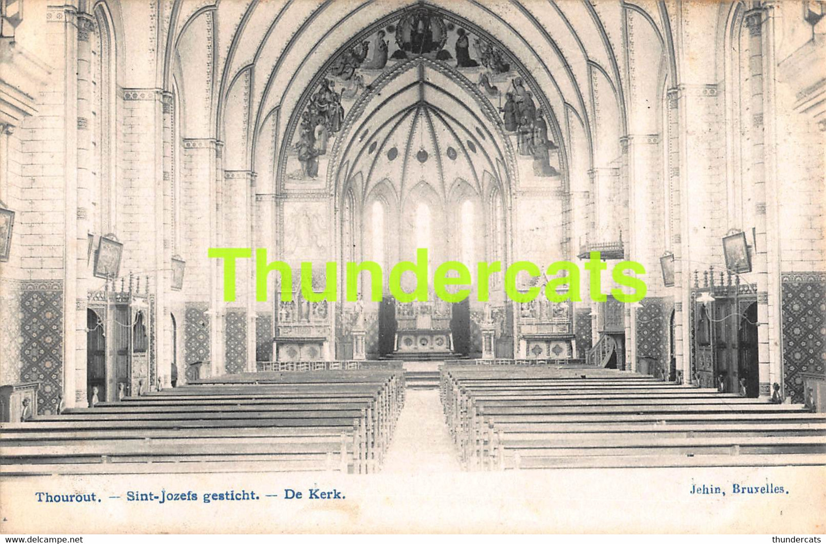 CPA TORHOUT THOUROUT SINT JOSEFSGESTICHT ST JOSEPHSGESTICHT  DE KERK - Torhout