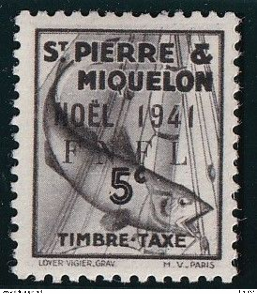 St Pierre Et Miquelon Taxe N°42 - Neuf * Avec Charnière - TB - Postage Due