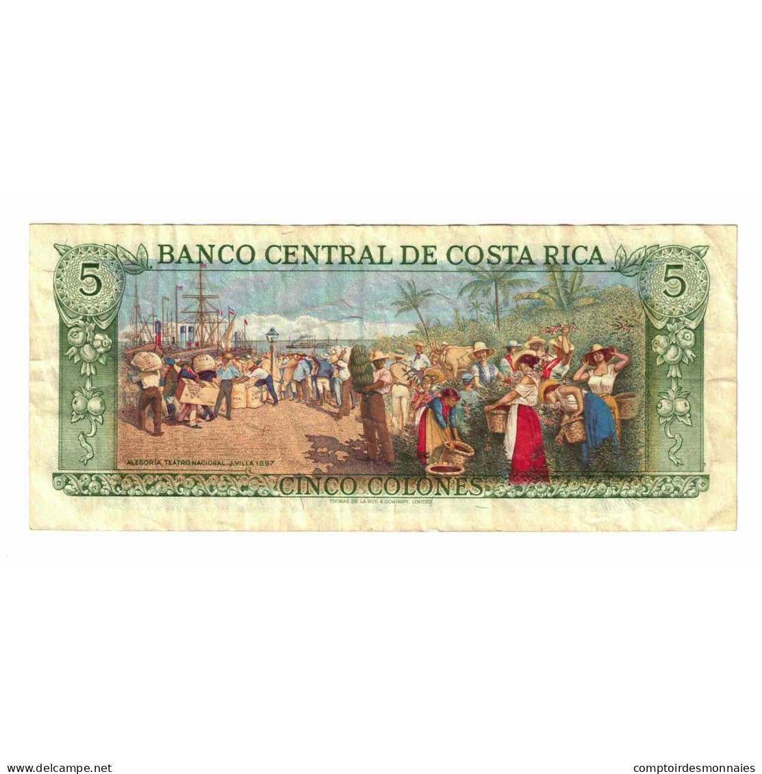 Billet, Costa Rica, 5 Colones, 1983, 1983-04-07, KM:236d, TTB - Costa Rica