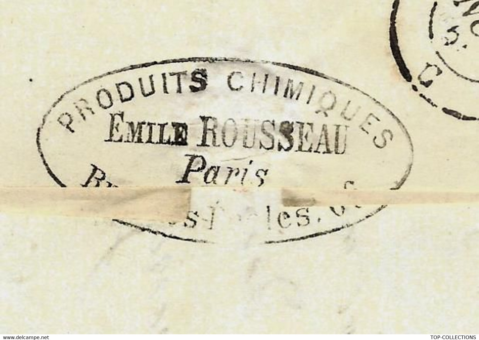 SCHNEIDER INDUSTRIE L EMPREINTE SUR LE CREUSOT  1865 PRODUITS CHIMIQUES EMILE ROUSSEAU Paris => SCHNEIDER LECreusot - 1800 – 1899