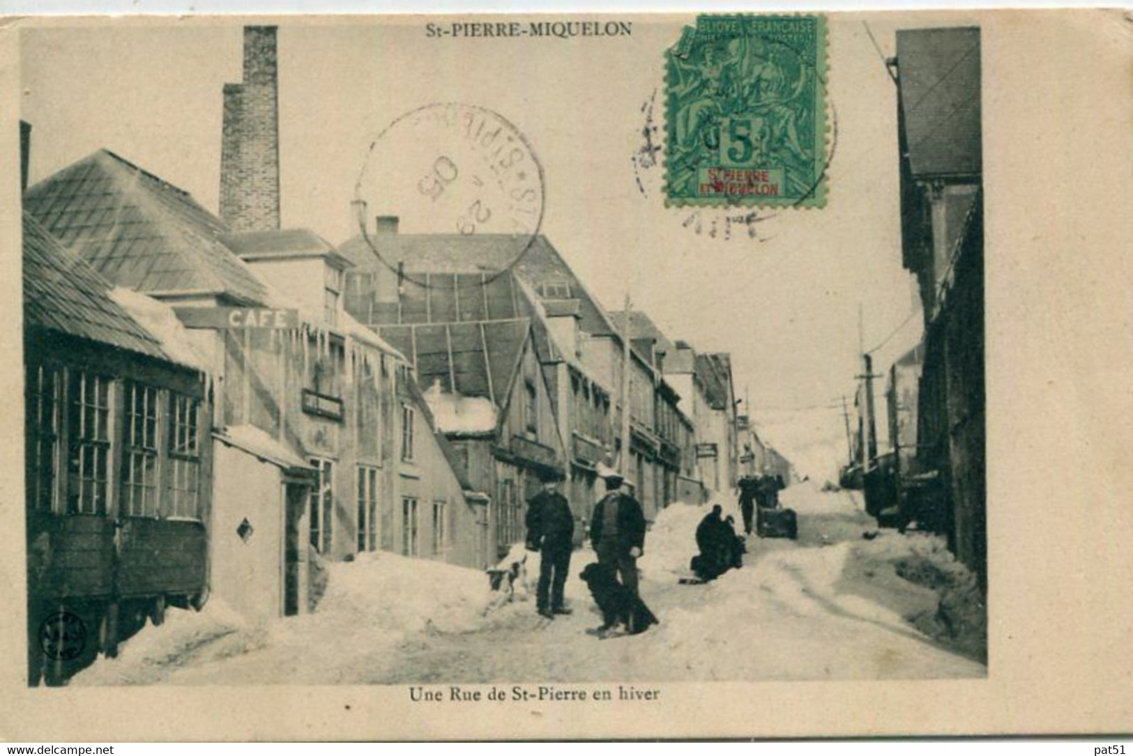 SAINT PIERRE ET MIQUELON : Une Rue De Saint Pierre En Hiver - Saint-Pierre-et-Miquelon