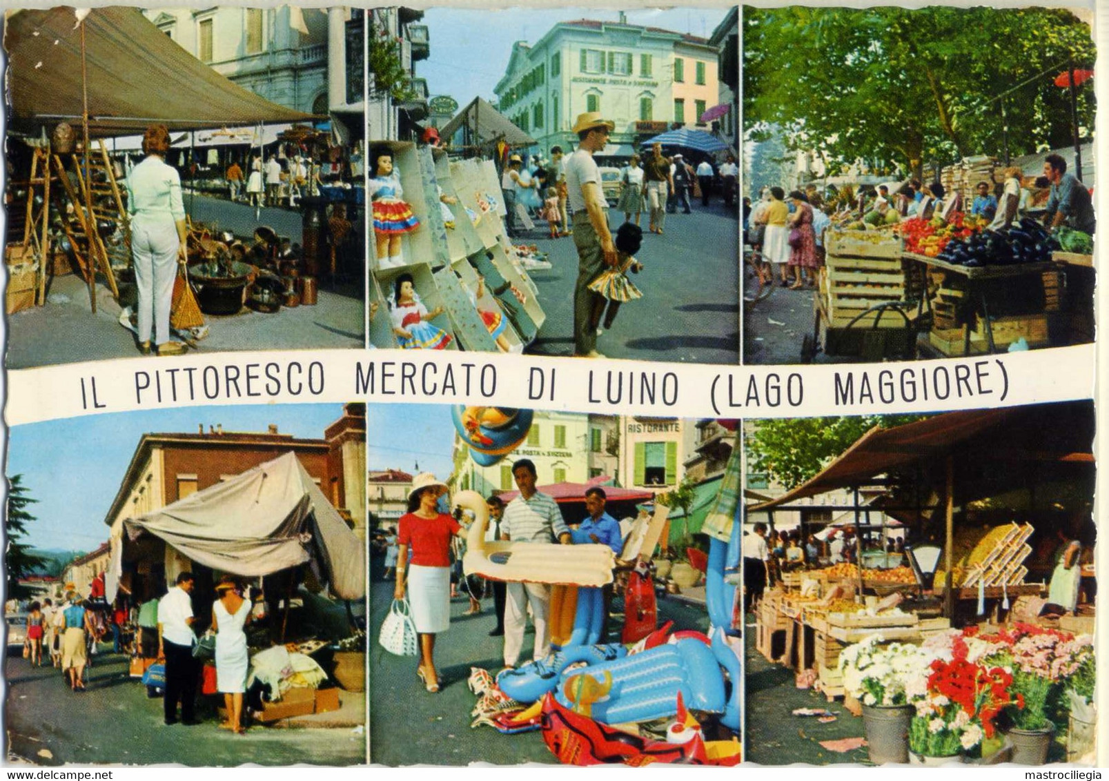 LUINO  VARESE  Lago Maggiore  Il Pittoresco Mercato  Bancarelle - Luino