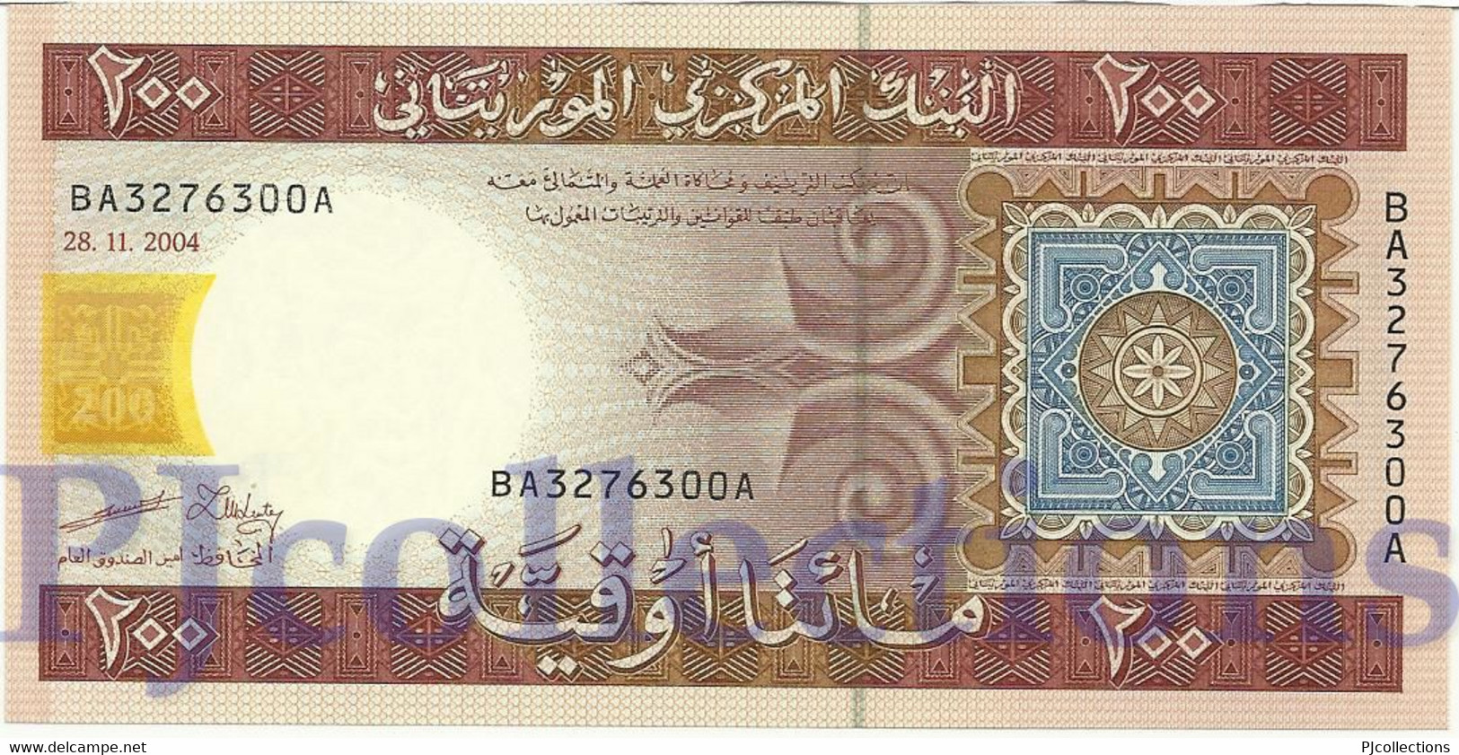 MAURITANIA 200 OUGUIYA 2004 PICK 11a UNC - Mauritanien