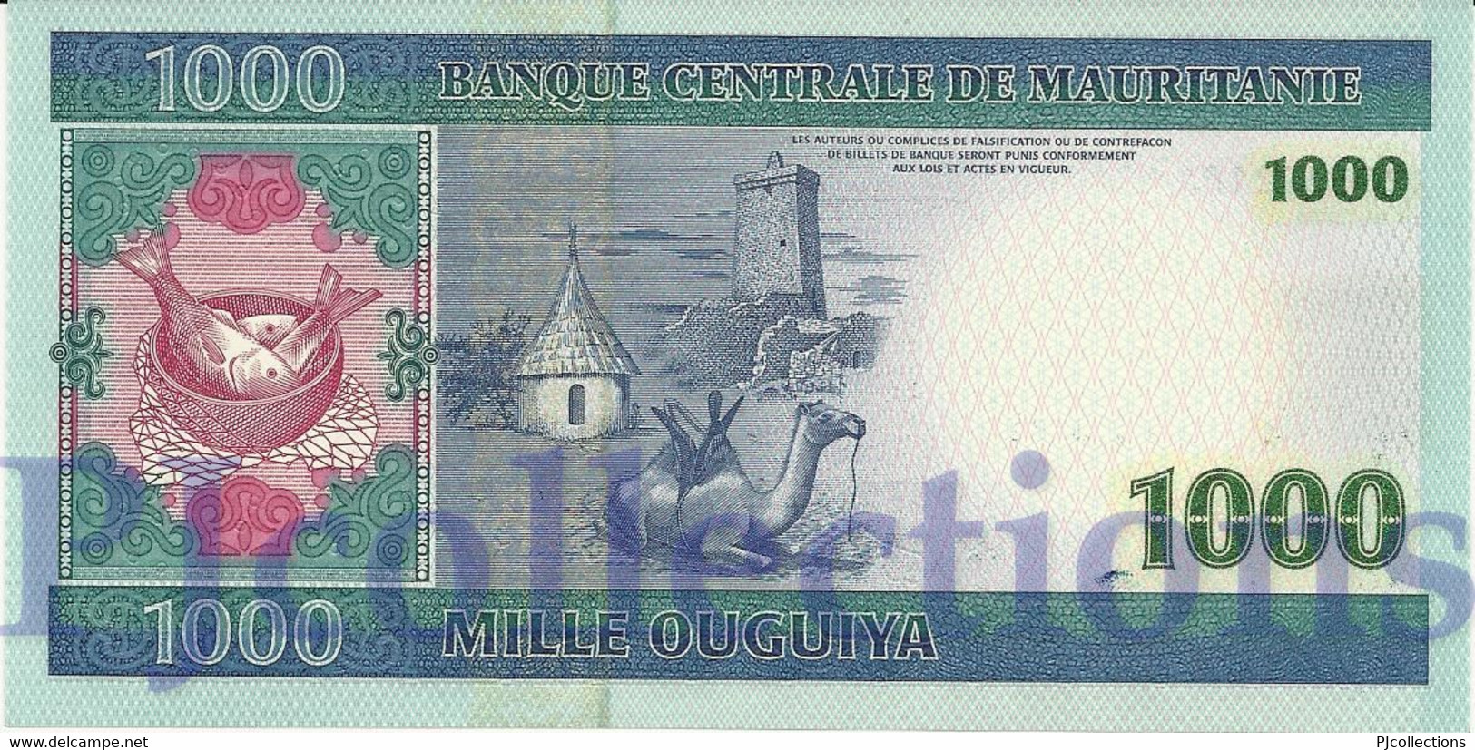 MAURITANIA 1000 OUGUIYA 2004 PICK 13a UNC - Mauritania