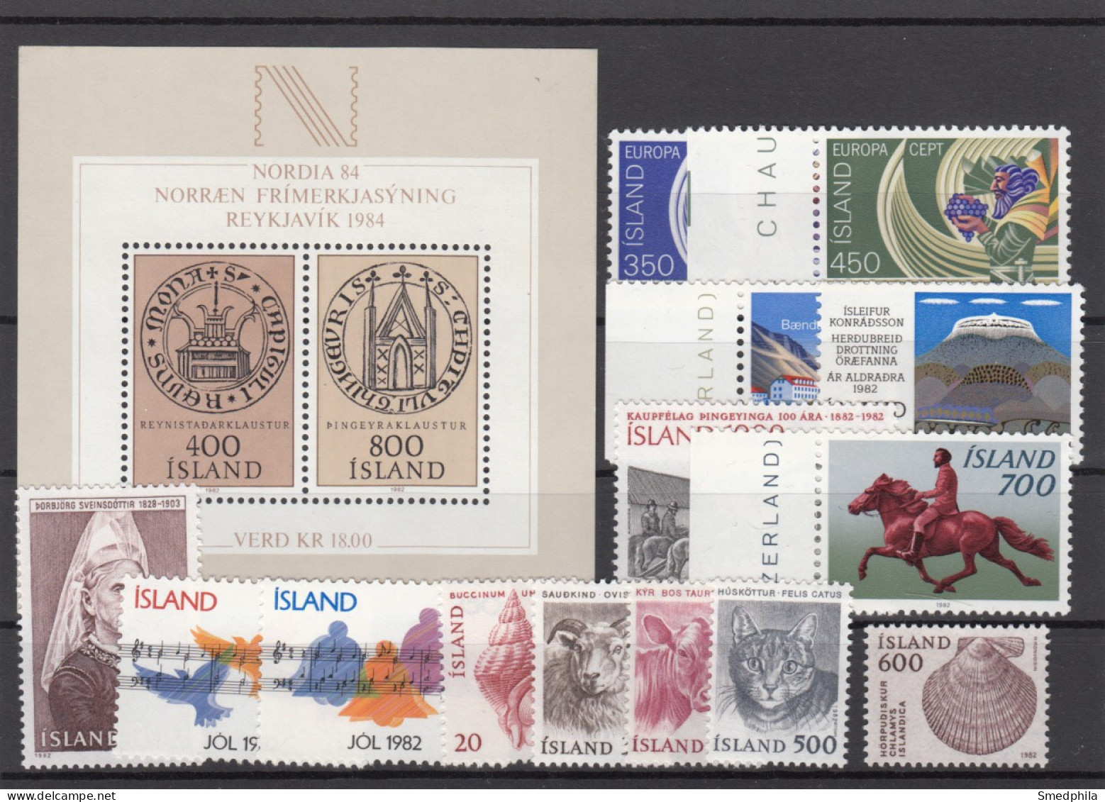 Iceland 1982 - Full Year MNH ** - Komplette Jahrgänge