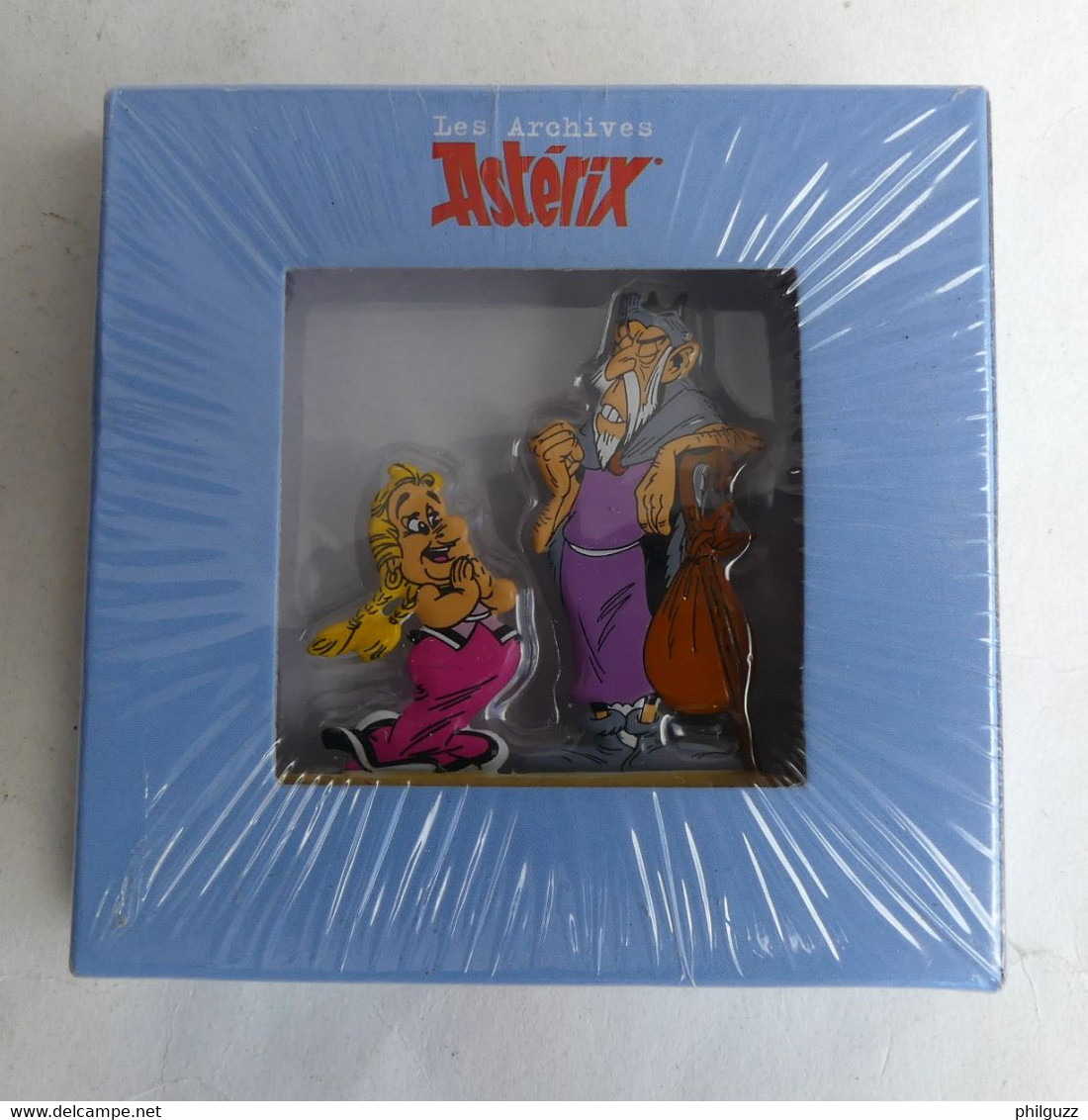 FIGURINE ASTERIX En Métal En Demi Ronde Bosse N° 20 ATLAS 2014 - Bonemine Et Prolix - Astérix & Obélix