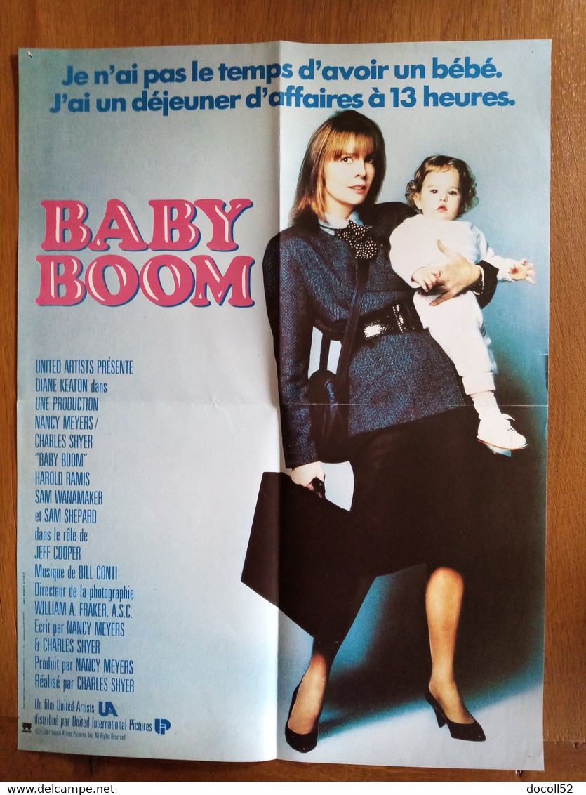 AFFICHE CINEMA ORIGINALE FILM BABY BOOM 1987 DIANE KEATON HAROLD RAMIS 52.1CMX38.9CM DE CHARLES SHYER - Affiches & Posters