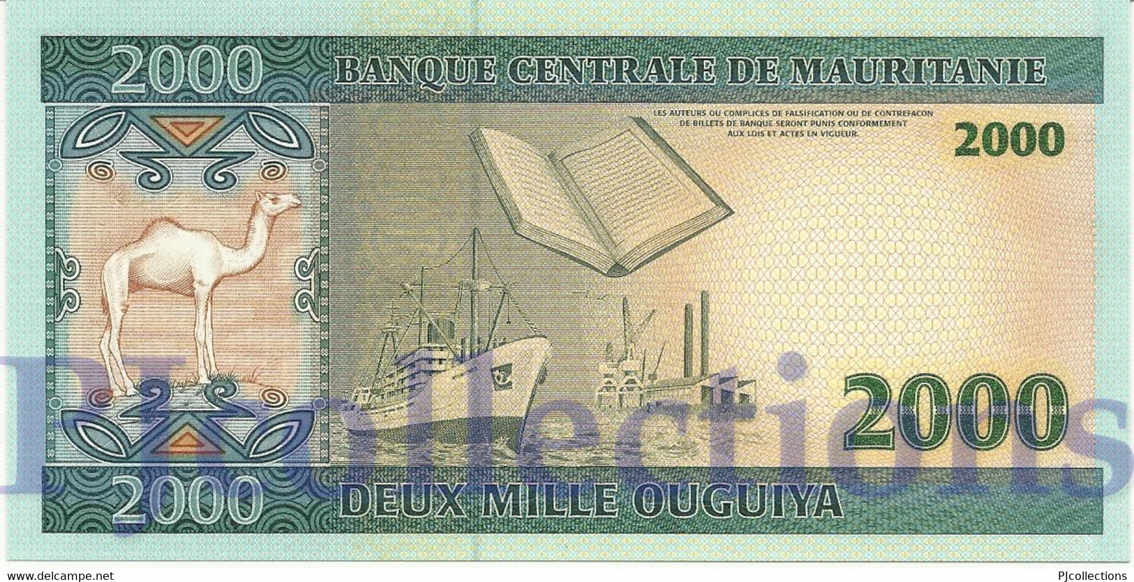 MAURITANIA 2000 OUGUIYA 2004 PICK 14a UNC - Mauritania