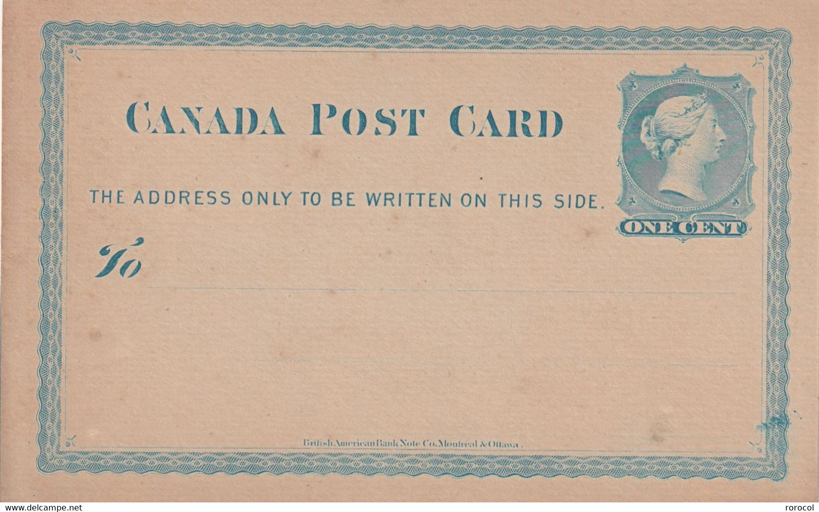 CANADA ENTIER POSTAL NEUF - 1860-1899 Règne De Victoria