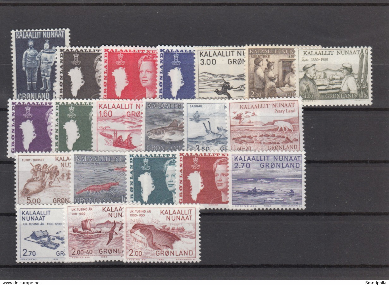 Greenland 1980 1981 1982 - Full Years MNH ** - Volledige Jaargang