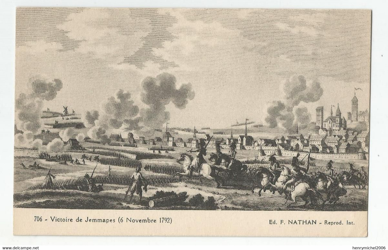 Belgique Hainaut Mons Victoire De Jemmages Du 6/11/1792 Ed Nathan - Mons