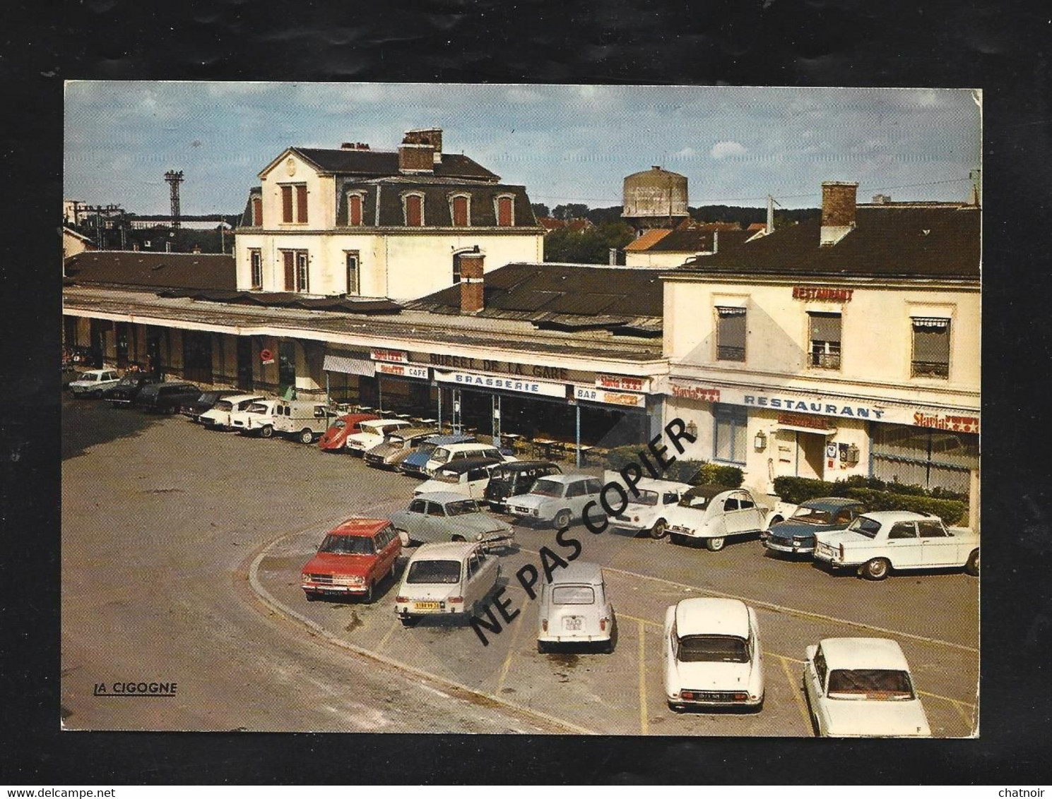 La Gare  / Brasserie/  Restaurant/ Voitures 4L  DS   2 CV   Peugeot  Aronde  Renault ..... - Châlons-sur-Marne