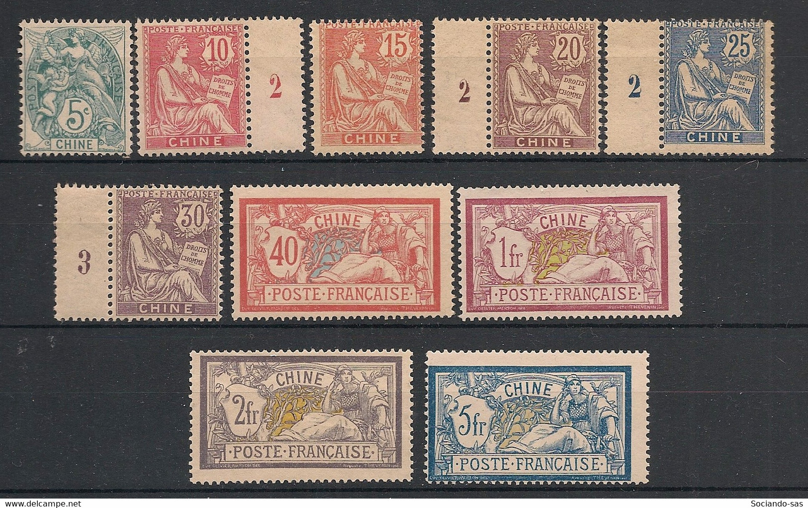 CHINE - 1902-06 - N°Yv. 23 à 33 Sauf 30 - 10 Valeurs - Neuf Luxe ** / MNH / Postfrisch - Unused Stamps