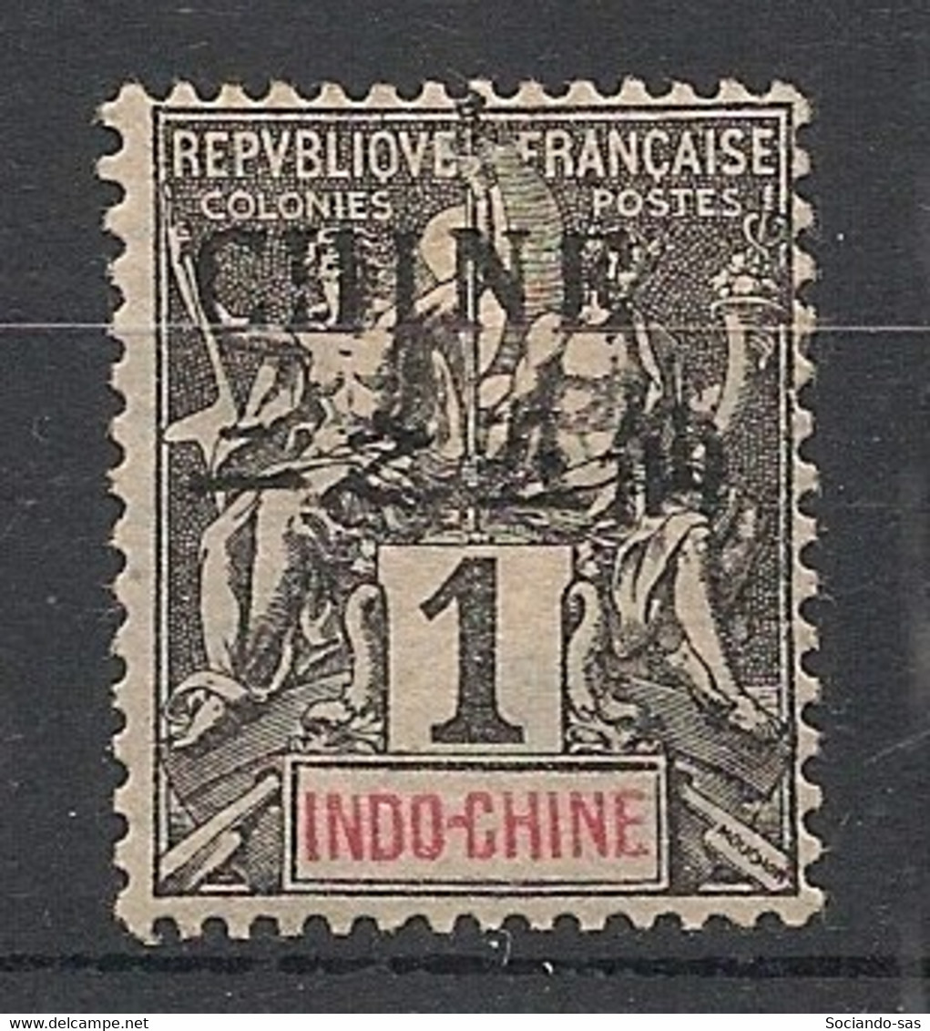 CHINE - 1904 - N°Yv. 49 - Type Groupe 1c Noir Sur Azuré - Neuf * / MH VF - Unused Stamps