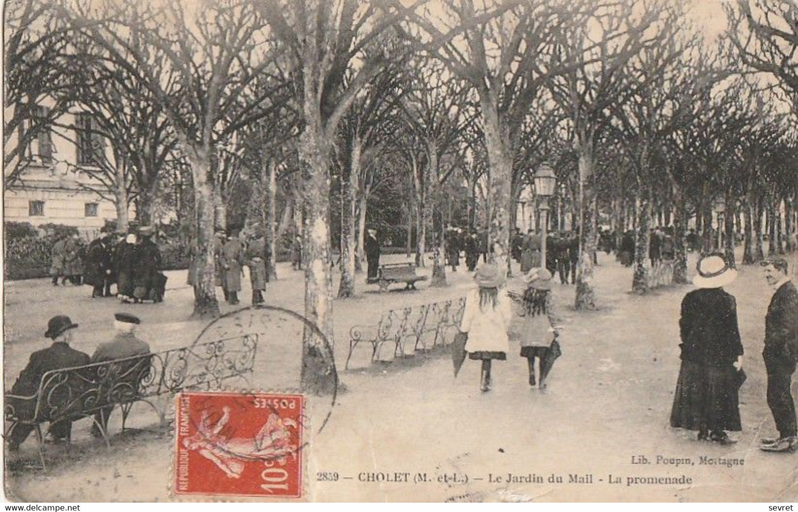 CHOLET. - Le Jardin Du Mail. La Promenade. Cliché RARE - Cholet