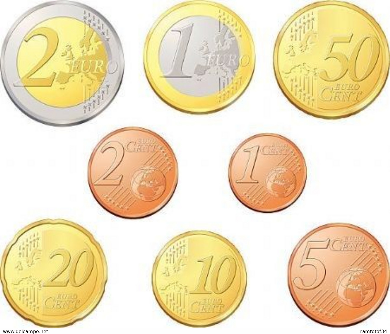 2013 ESTONIE - Série De 1ct A 2€ UNC - Estland
