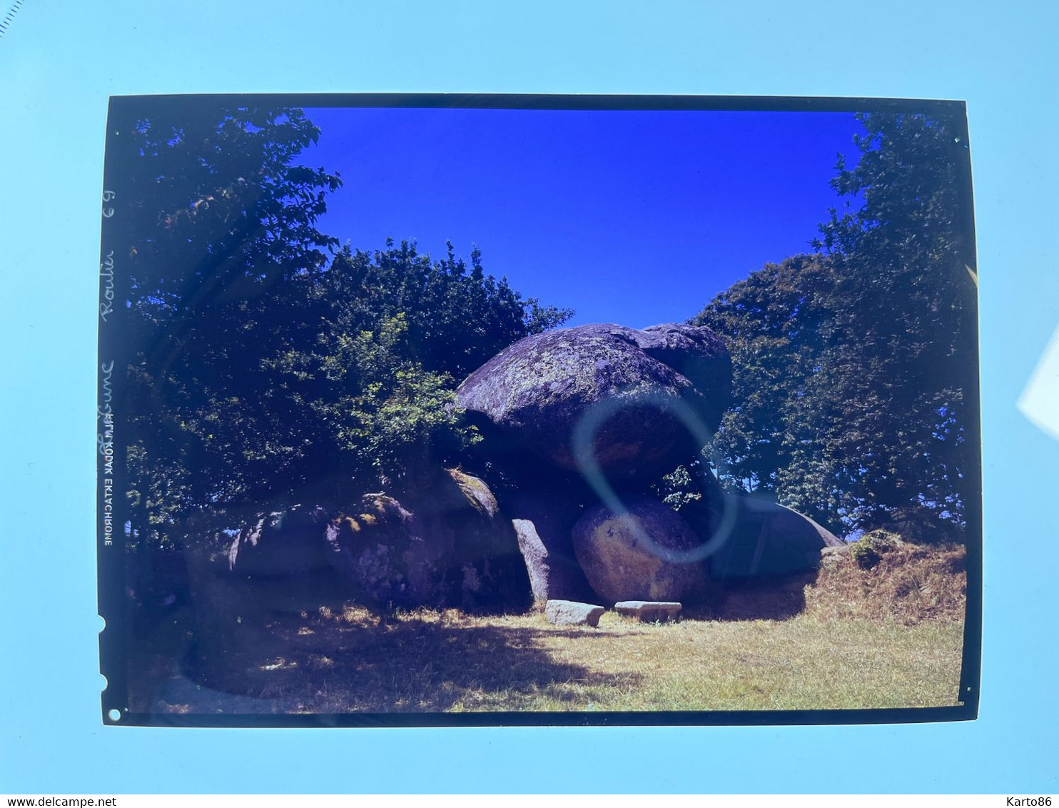 Trégunc * Dolmen Menhir Pierre Monoltihe Mégalithe * Grand Ektachrome Photo Original 17.6x12.8cm - Trégunc