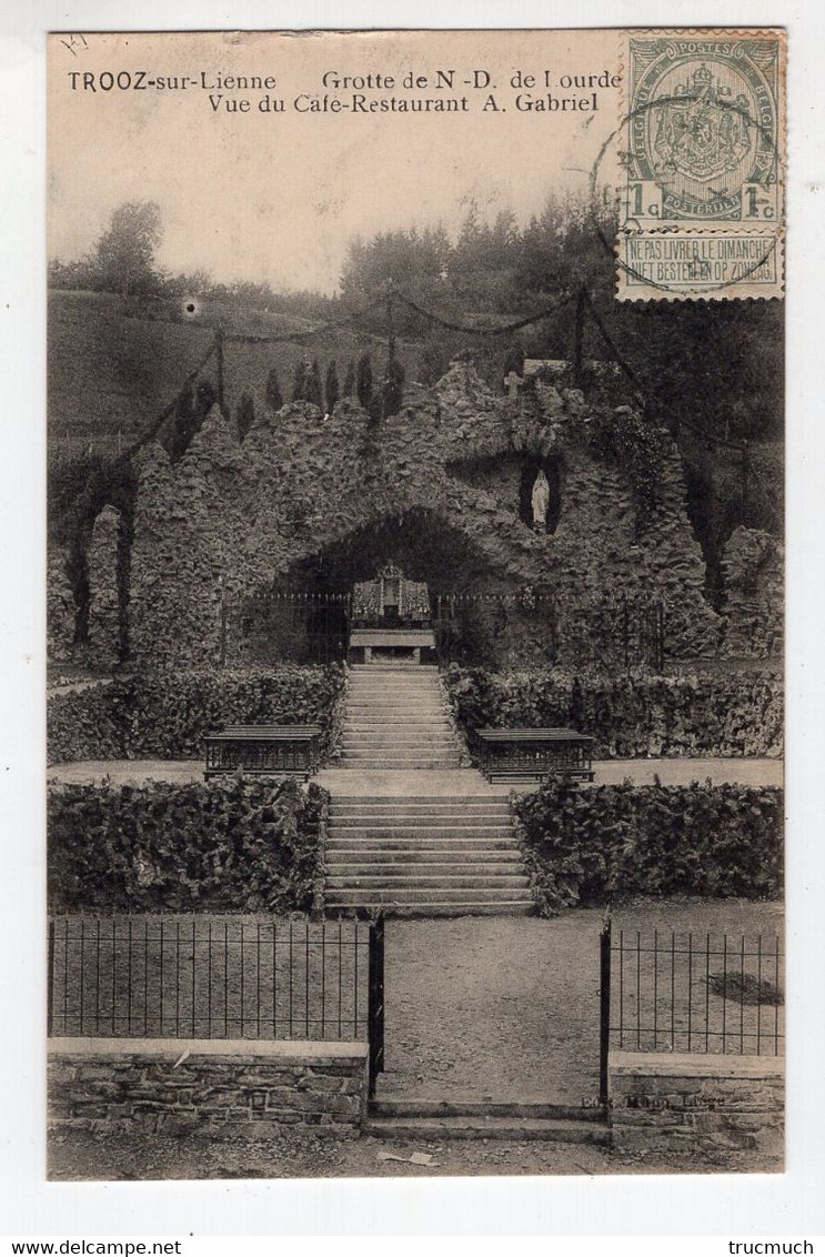 46 - TROOZ-SUR-LIENNE (sic -  TROU-DE-BRA) Grotte De N.D. De Lourdes - Lierneux