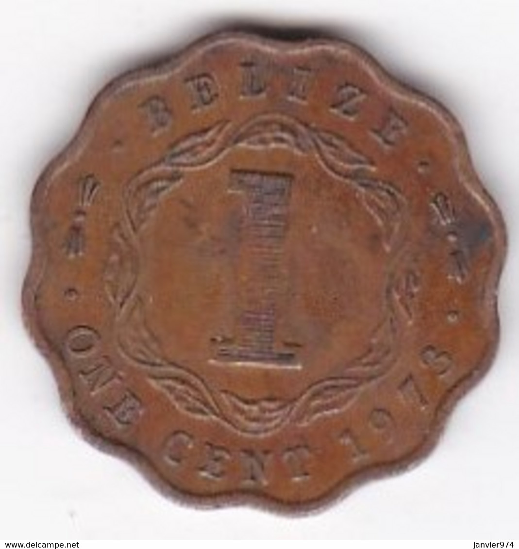 Belize 1 Cent 1973 Elizabeth II , En Bronze , KM# 30 - Belize