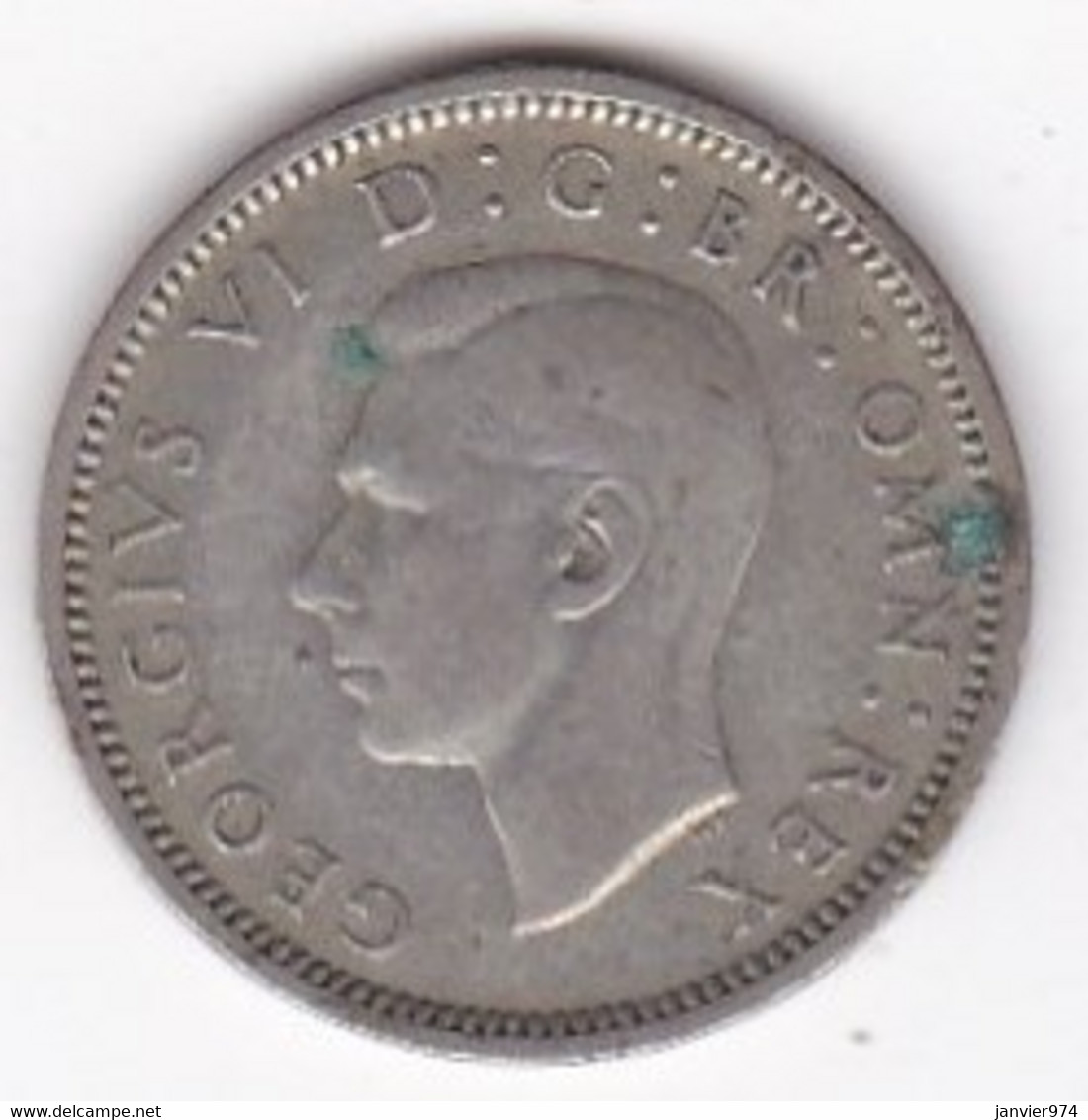 Grande Bretagne. 6 Pence 1937. George VI ,en Argent, KM# 852 - H. 6 Pence