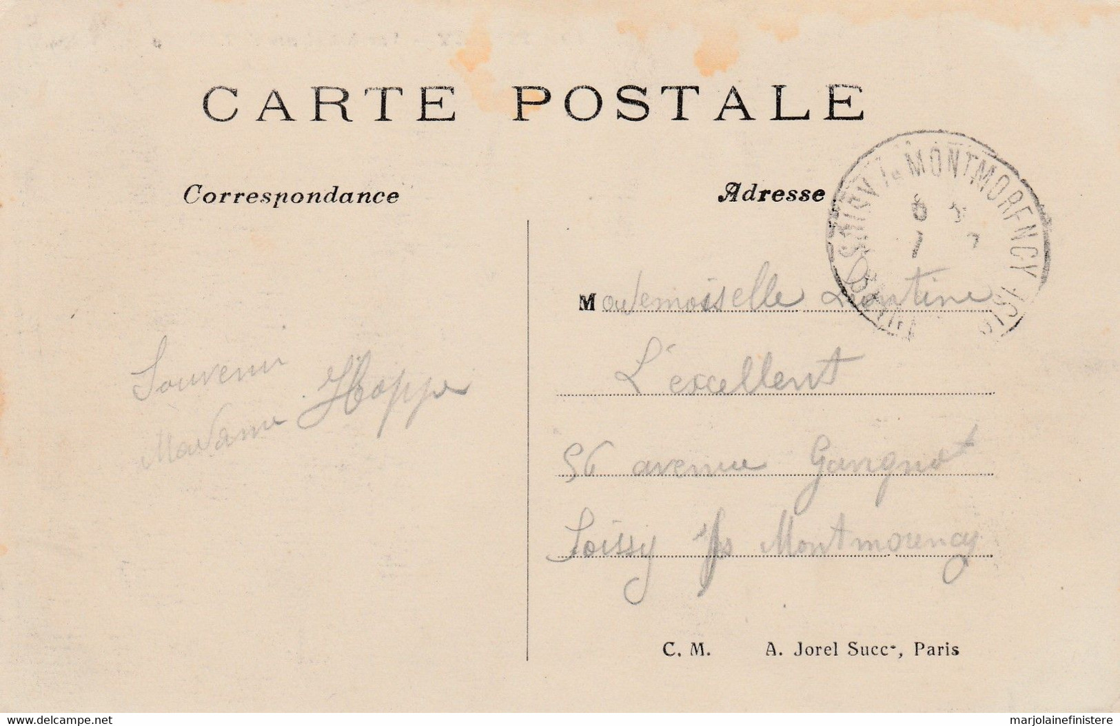 Dép. 78 - POISSY. - Vue Intérieure De L'Abbaye. C.M. A. Jorel Succ*, Paris. 1911 - Poissy