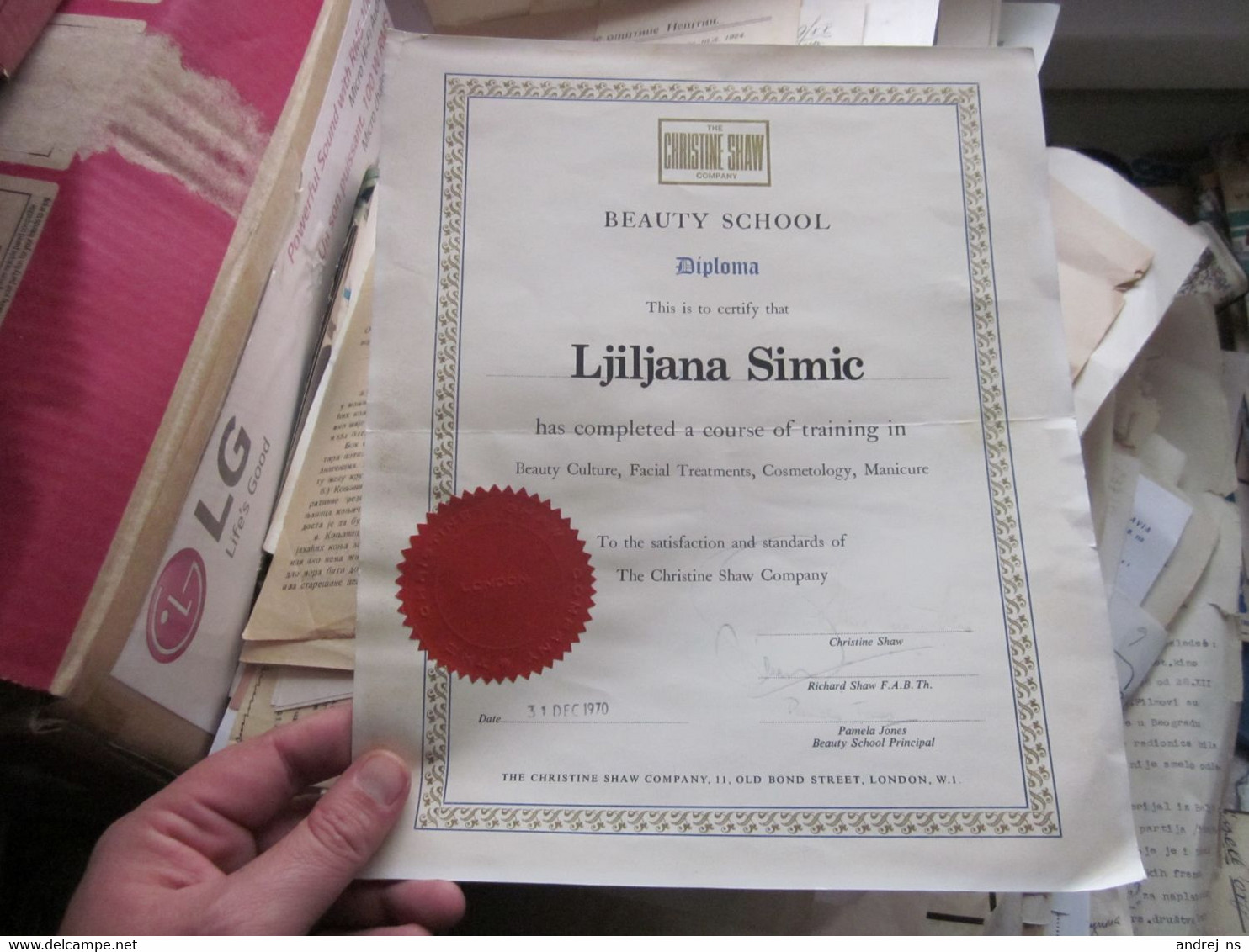 Beauty School Diploma The Christine Shaw Company - Diploma & School Reports