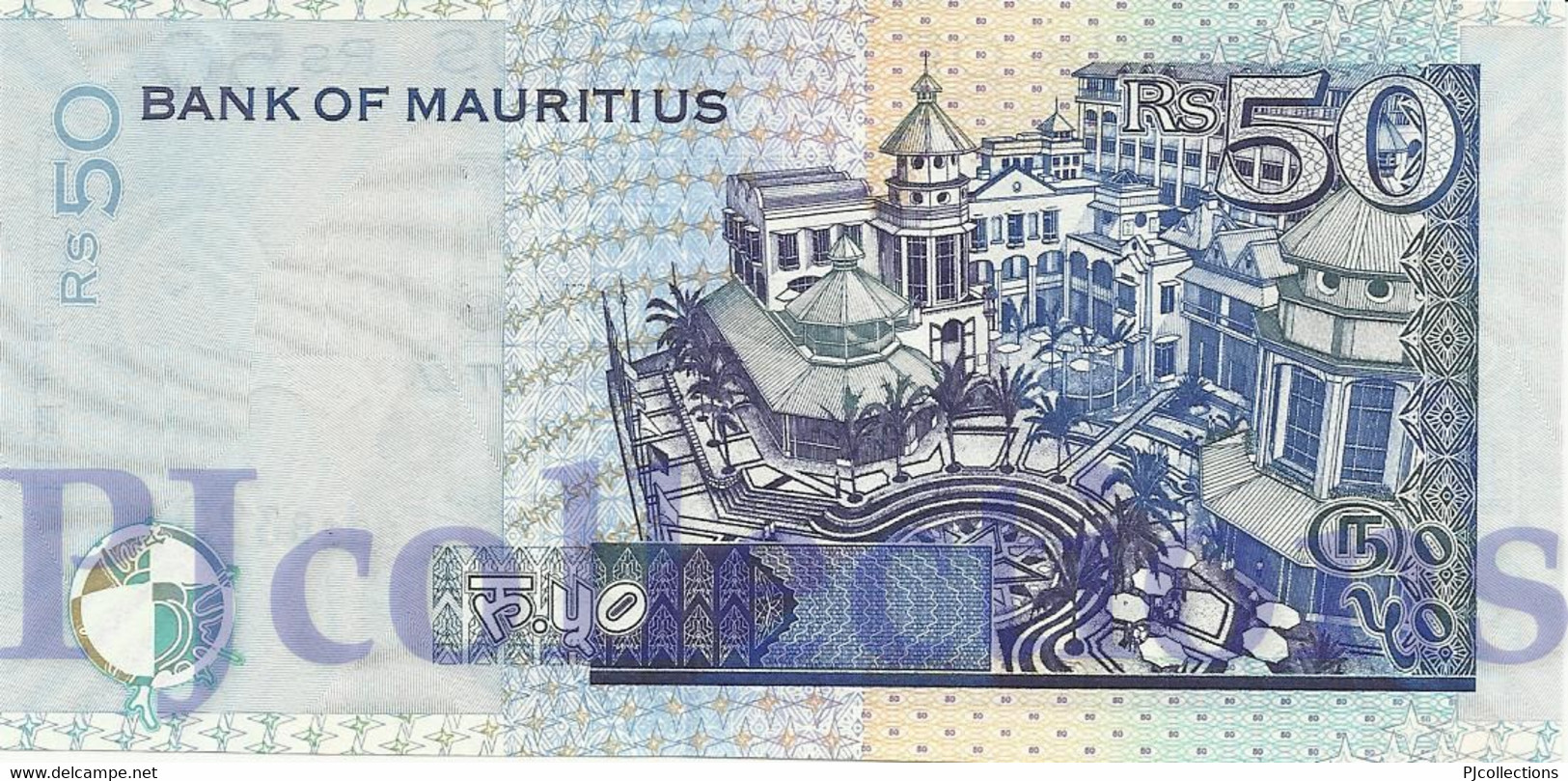 LOT MAURITIUS 50 RUPEES 2009 PICK 50e UNC X 5 PCS - Mauritius
