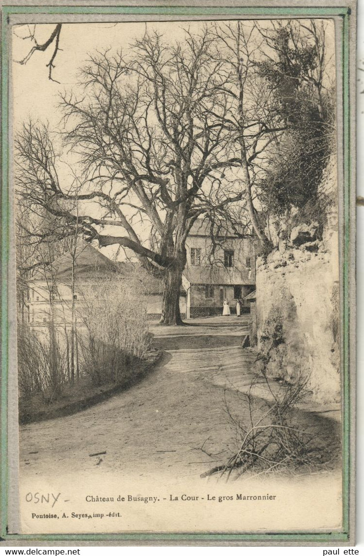 CPA - (95) OSNY - Thème: ARBRE - Aspect Du Gros Marronnier Du Château De Busagny En 1904 - Osny