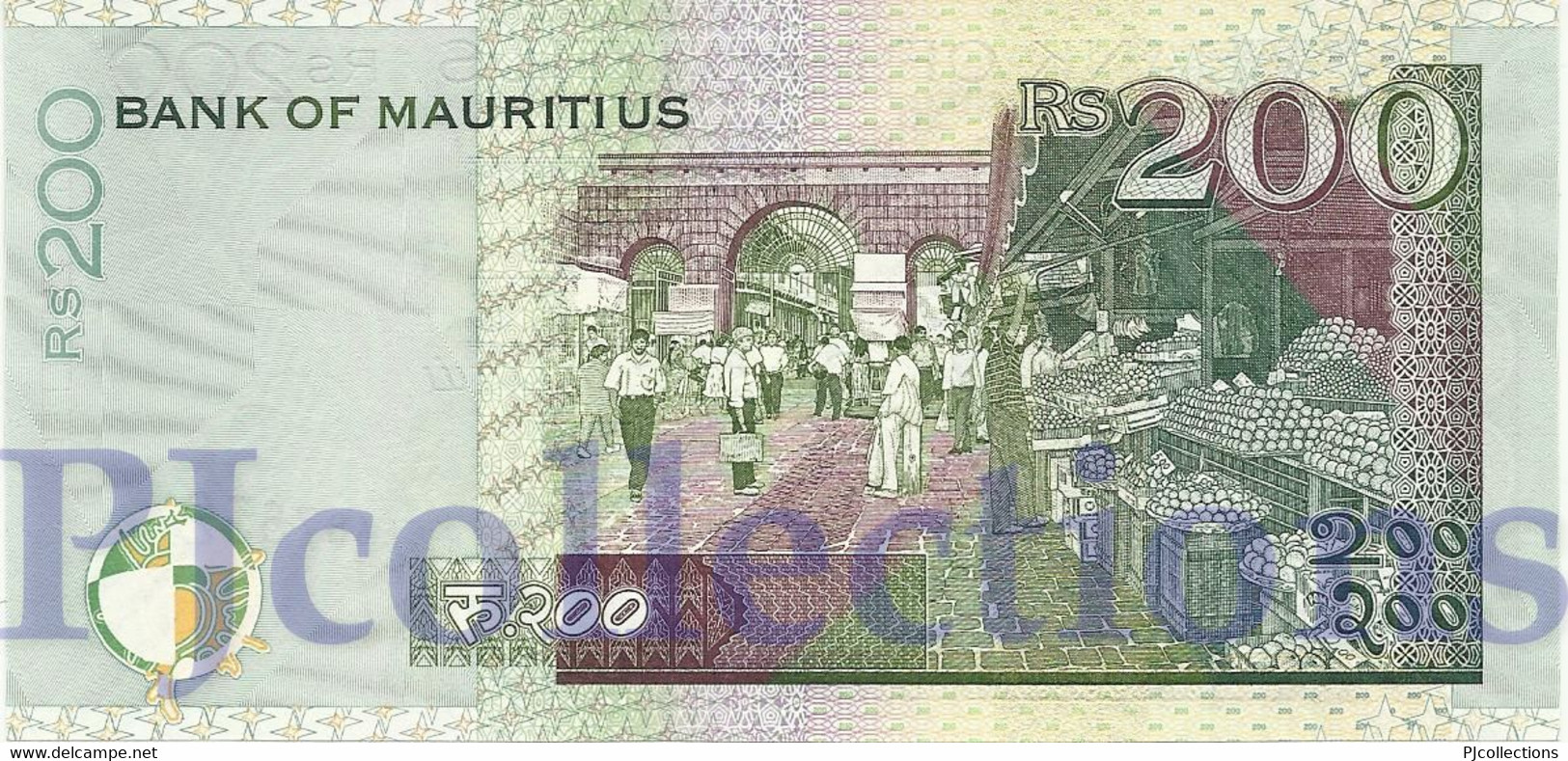 MAURITIUS 200 RUPEES 2007 PICK 57b UNC - Maurice