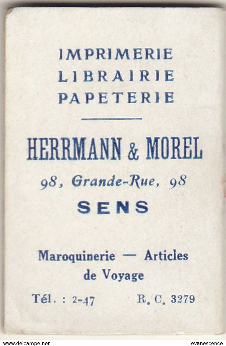Petit Calendrier , Almanach  Postal Et Télégraphique , Imprimerie Herrmann à Sens (manque Agrafe)    ///  Ref.  Oct.  22 - Small : 1901-20