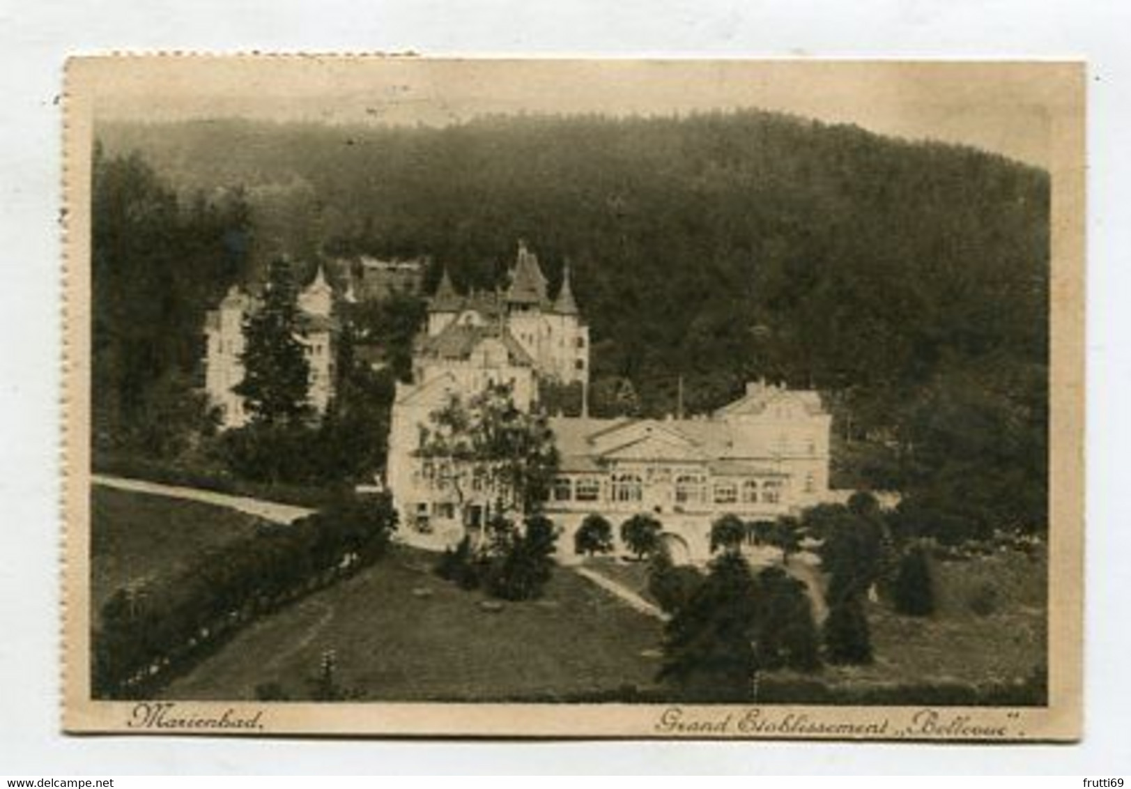 AK 082117 SUDETEN / CZECH REPUBLIC - Marienbad - Grand Etablissement Bellevue - Sudeten