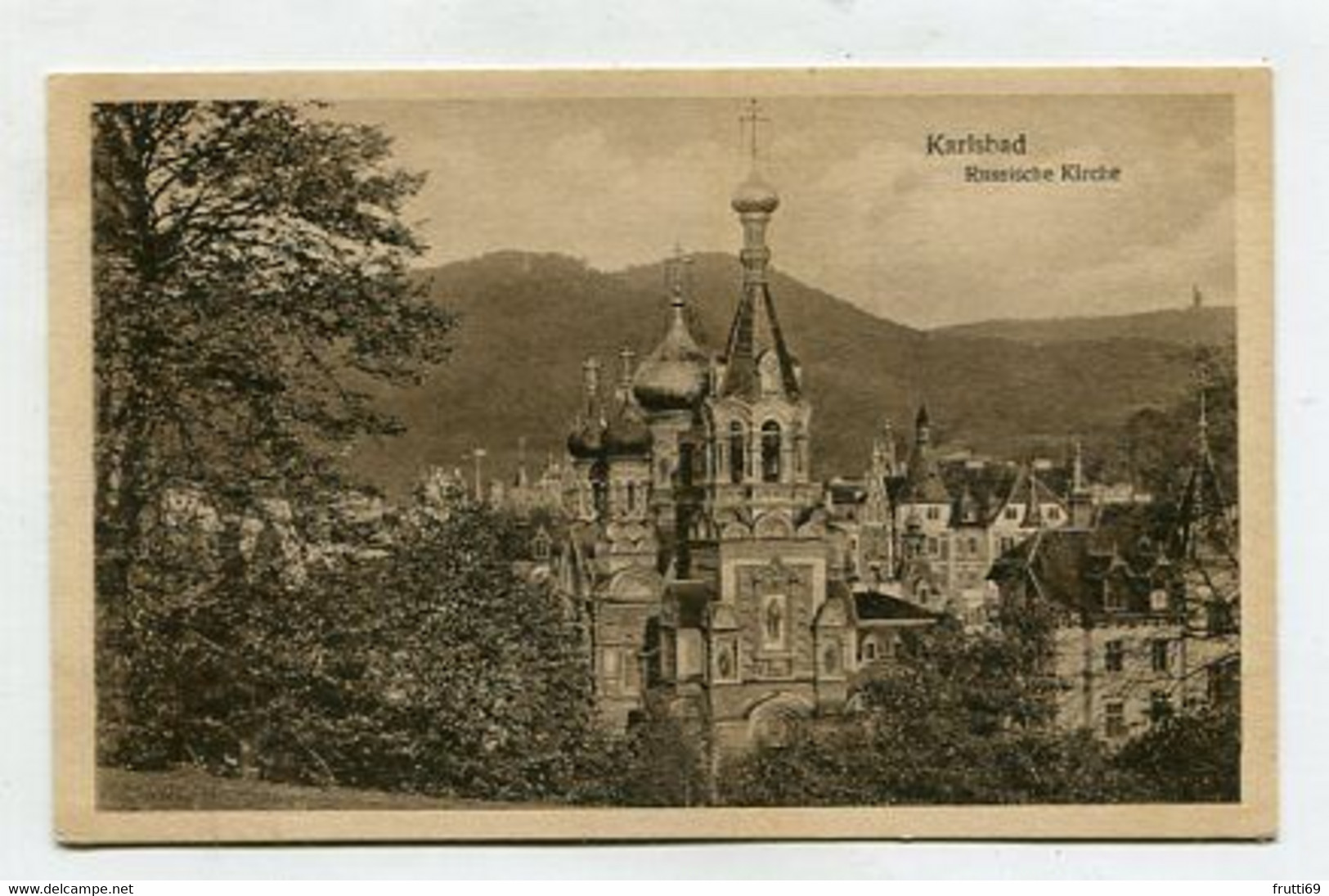 AK 082125 SUDETEN / CZECH REPUBLIC - Karlsbad - Russische Kirche - Sudeten