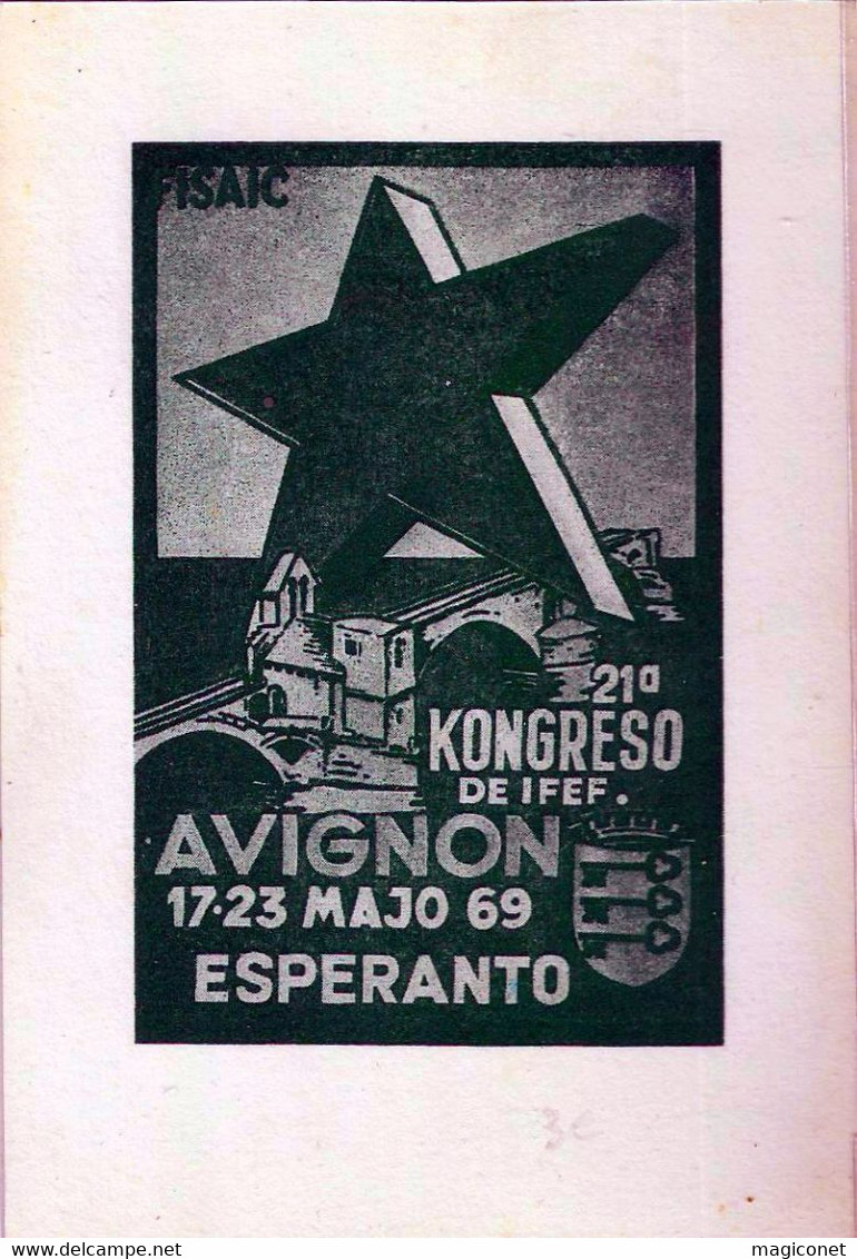 CPSM -  Esperanto Congres D'Avignon 1969 - Esperanto