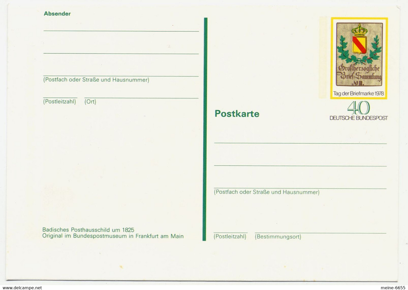 Germany Deutsche Bundespost 1978 (** / O) - 2 Postkarten Mi-Nr. PSo 5 (981) - Tag Der Briefmarke - Postkarten - Gebraucht