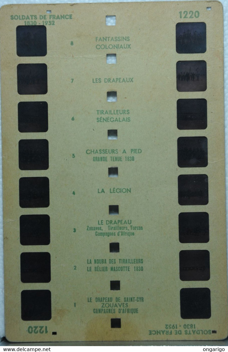 COLORELIEF    1220   SOLDATS DE FRANCE  1830 - 1952 - Visionneuses Stéréoscopiques