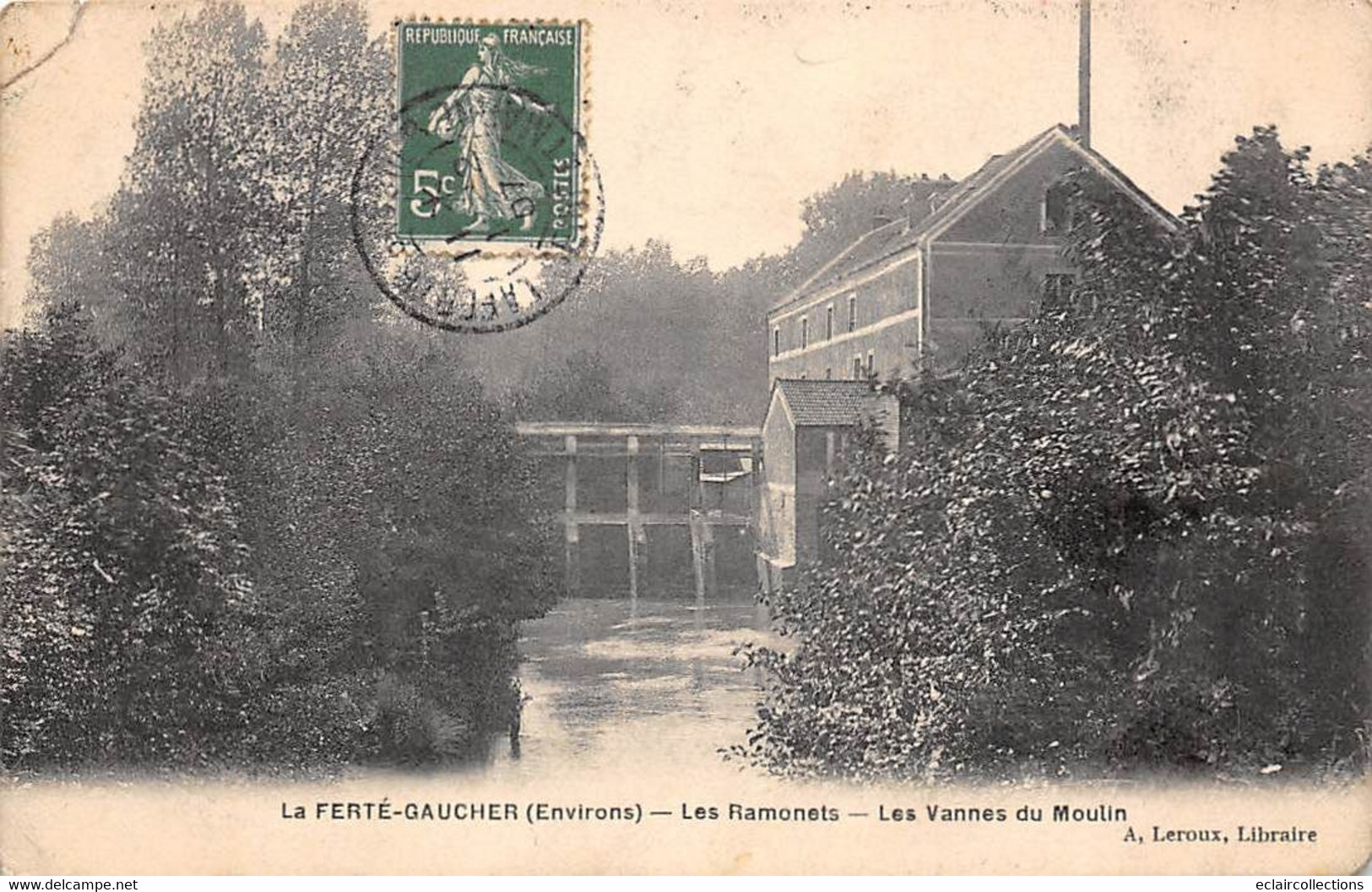 La Ferté Gaucher          77      Les Ramonets. Les Vannes Du Moulin           (voir Scan) - La Ferte Gaucher