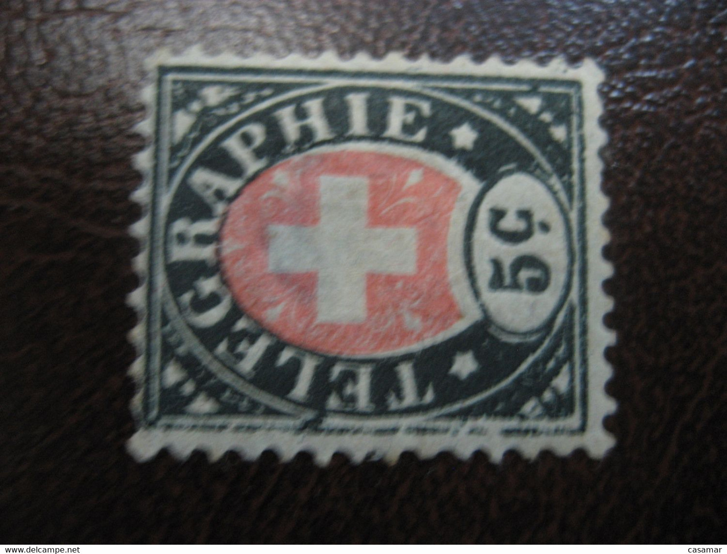 5c TELEGRAPHIE Telegraph SWITZERLAND Fiscal Revenue Suisse - Télégraphe