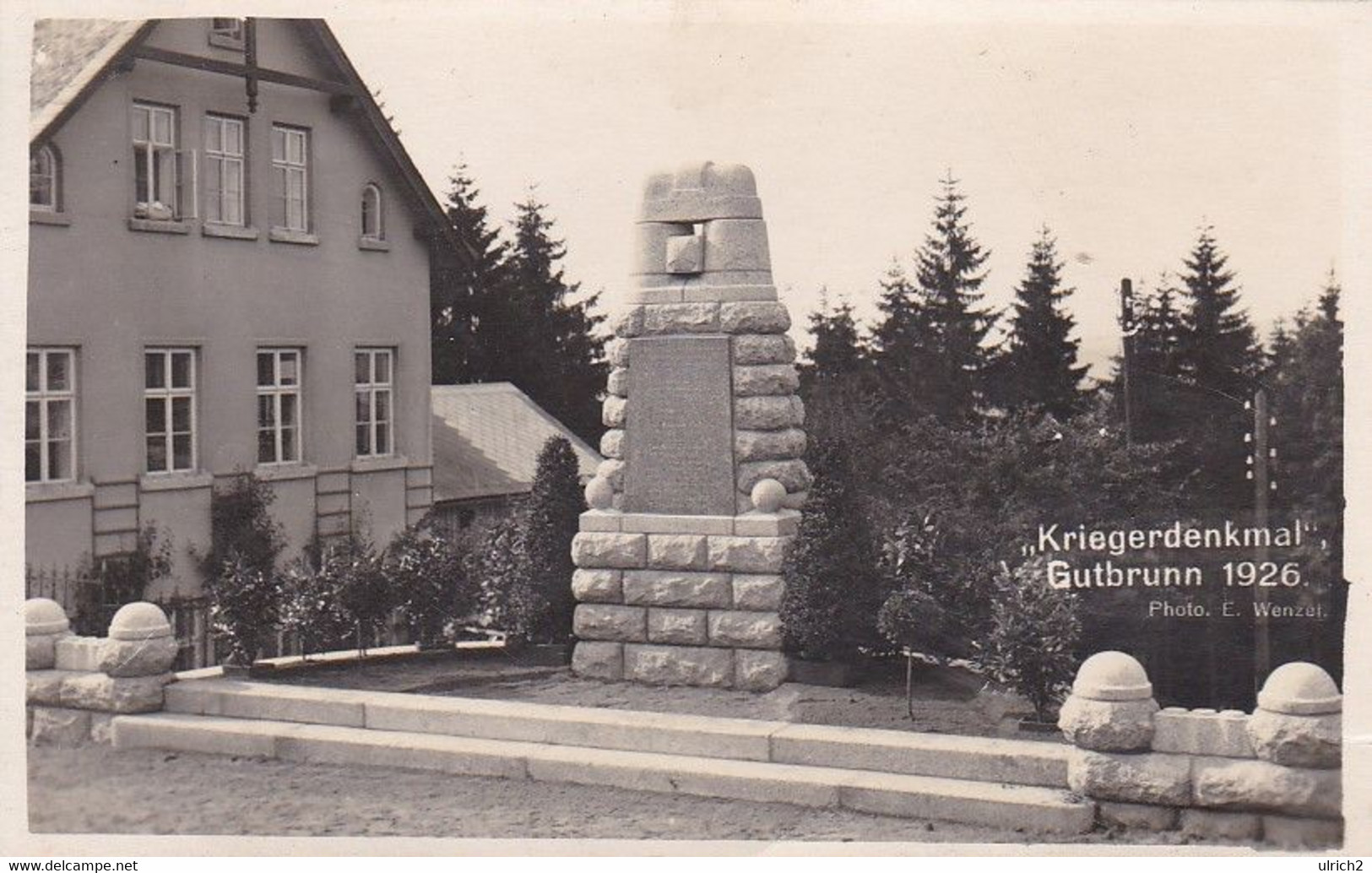 AK Gutbrunn - Dobrá Voda - Kriegerdenkmal - 1926 (61484) - Boehmen Und Maehren