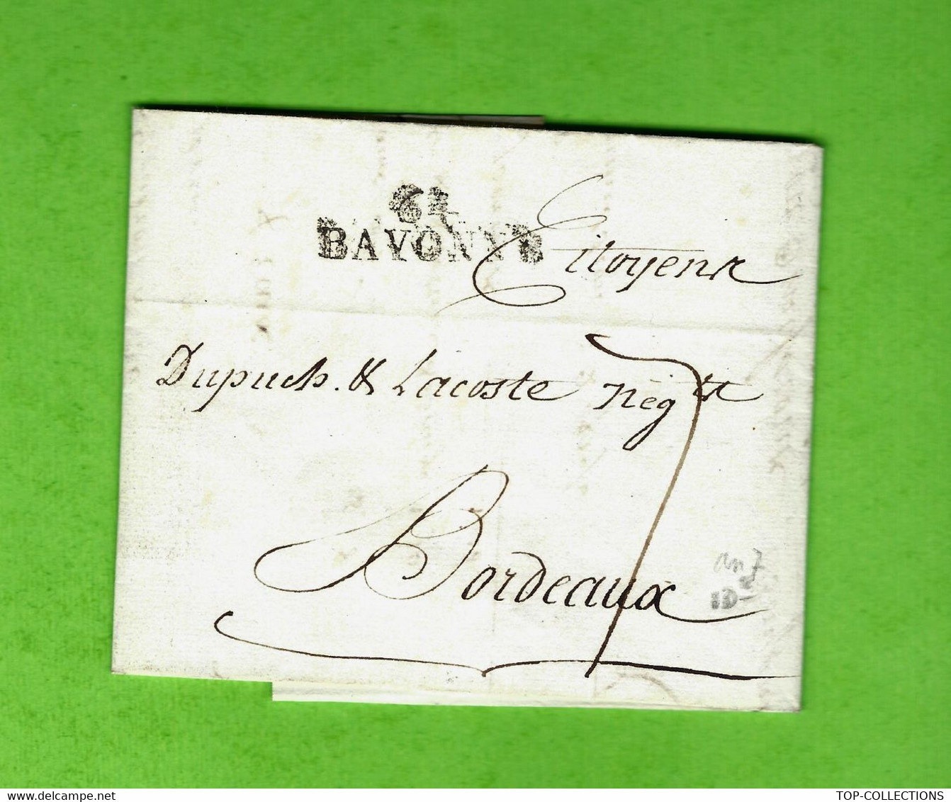 1799 NAVIGATION MARINE FACTURE BARRILS GOUDRON NAVIRE LA FANNY Casenave LaHirigoyen à Bayonne - ... - 1799