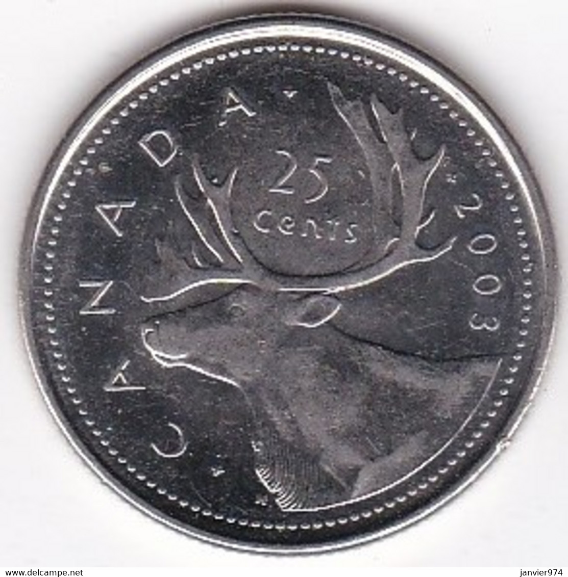 Canada 25 Cents 2003 P, Elizabeth II, En Acier Plaqué Nickel, KM# 493, Superbe - Canada