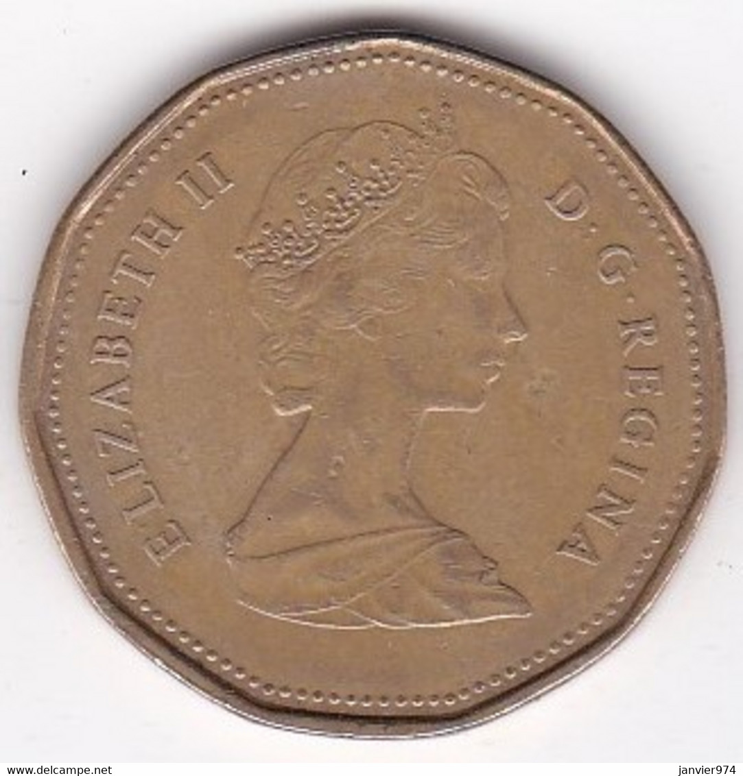 Canada 1 Dollar 1988 , Elizabeth II, En Acier Plaqué Bronze, KM# 157 - Canada