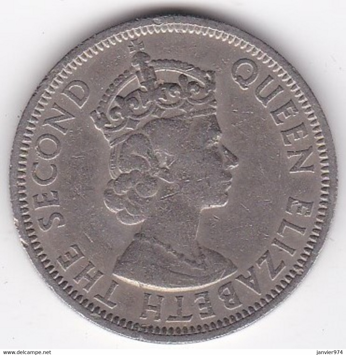 Seychelles 1 Rupee 1971 . Elizabeth II .en Cupro Nickel,  KM# 13 - Seychellen